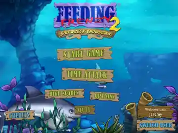 Feeding Frenzy 2 - Shipwreck Showdown (USA) (NPUB30775) screen shot title